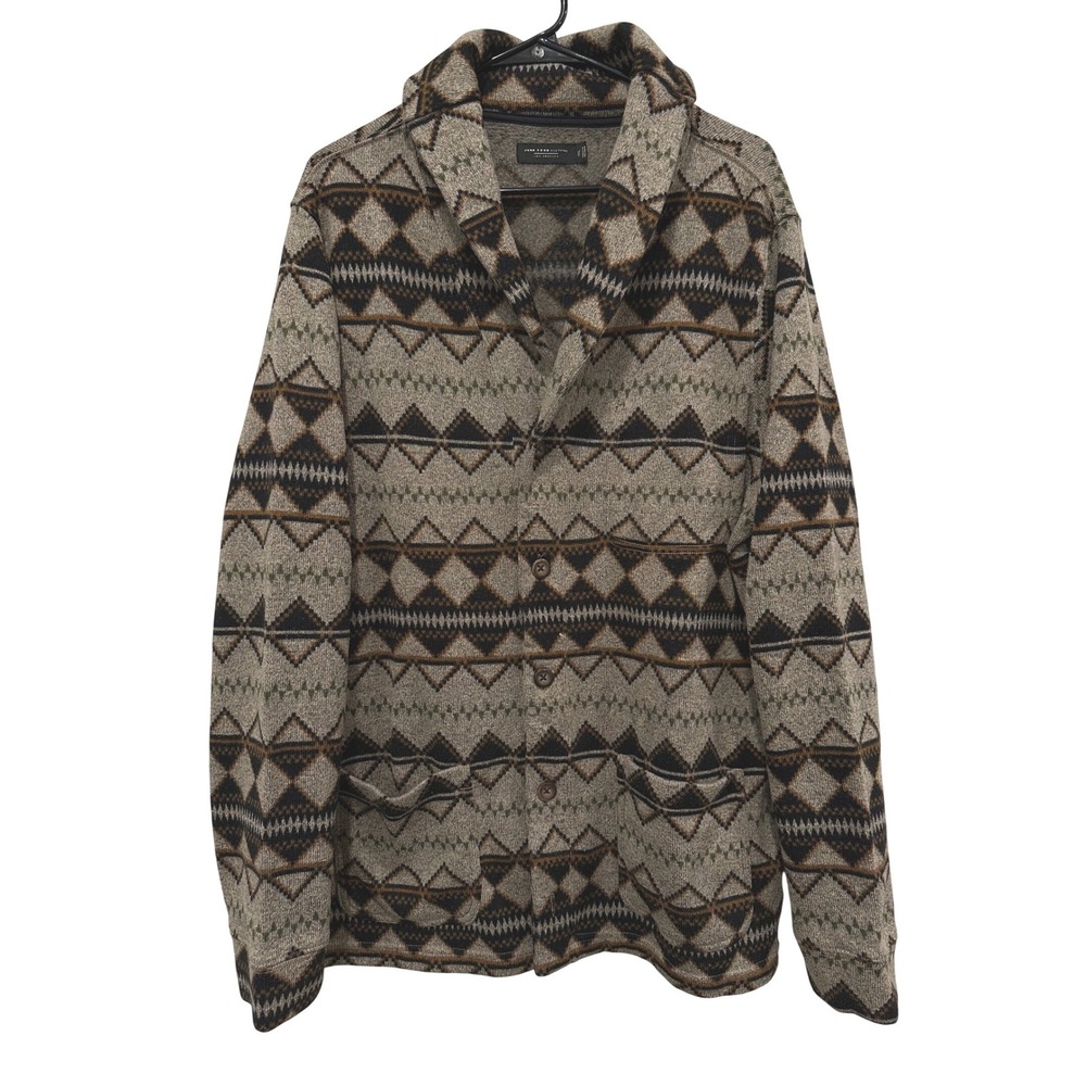 Junk Food Clothing Mens XXL Southwestern Shawl Collar Cardigan 12MJK690